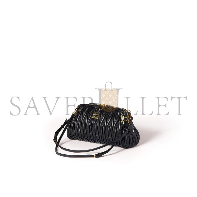 MIU MIU CAPRICE MATELASSÉ NAPPA LEATHER CLUTCH 58F130 (28*14.5*10cm) 